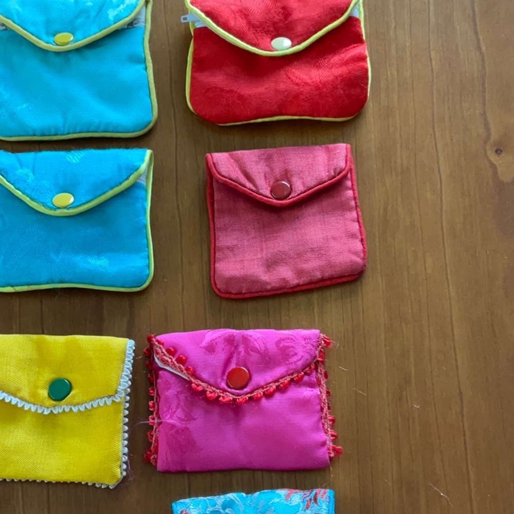 Colorful Fabric Pouch Set - Picture 3 of 6
